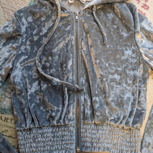 Crushed velvet hoodie - Picture 4 of 6